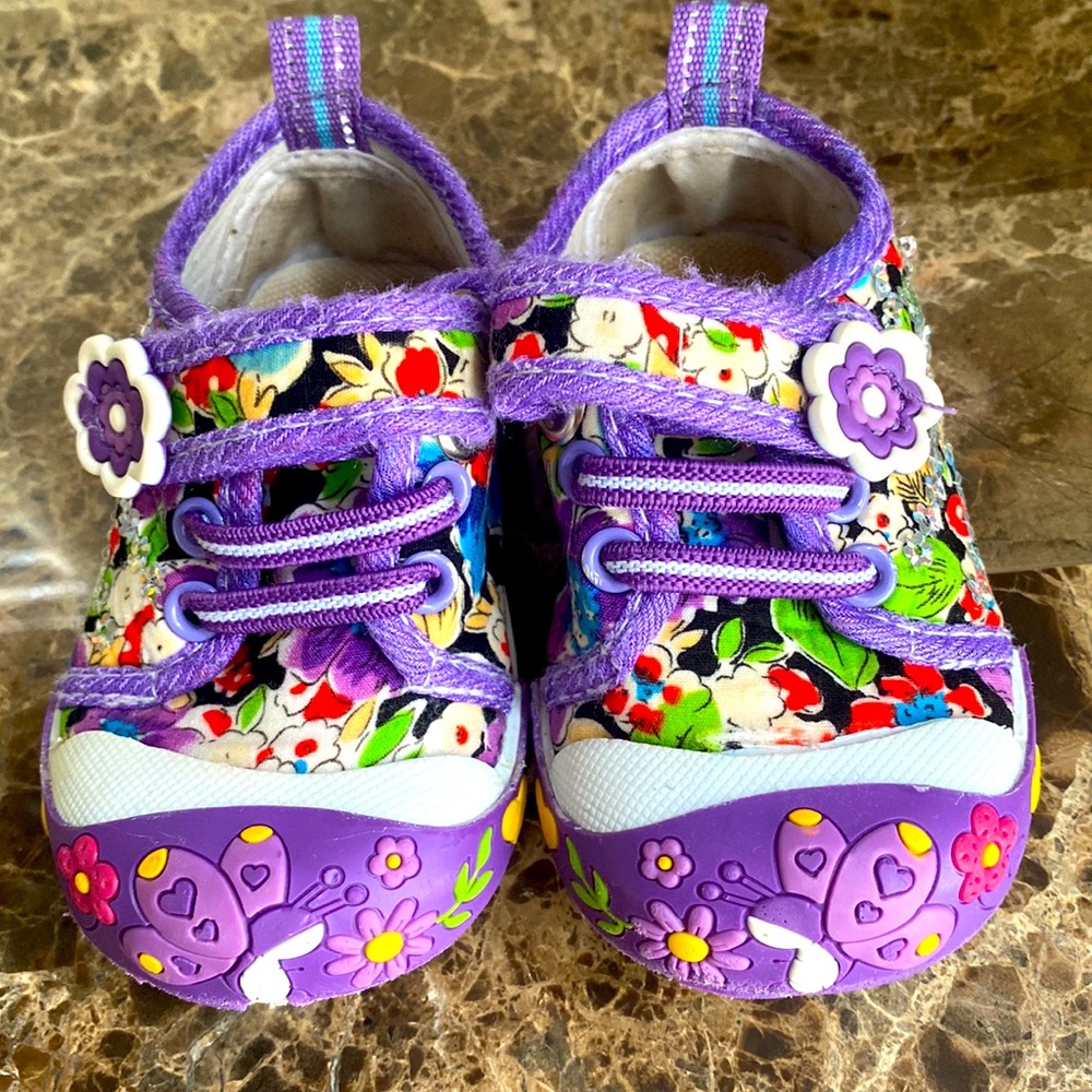 4 for $25 Sneaker with cute flower and butterfly detail